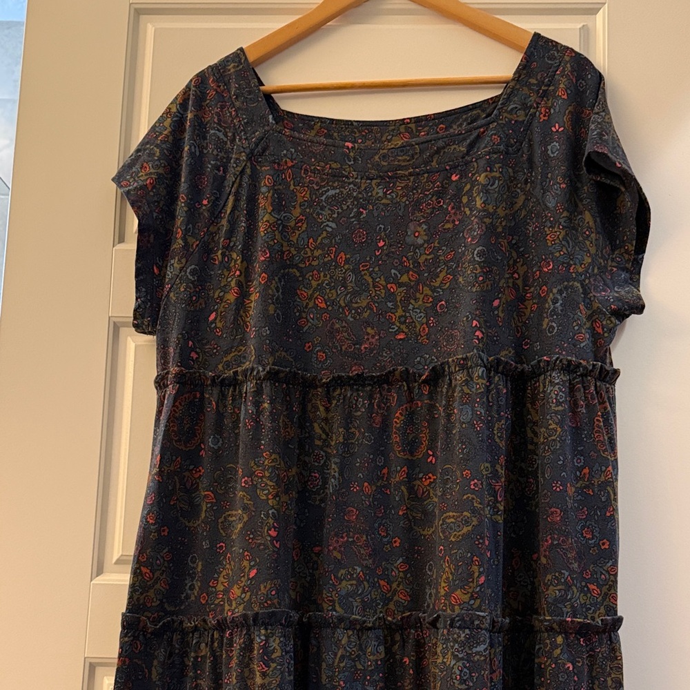 NATURAL LIFE Navy Floral Maxi Dress